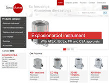 Tablet Screenshot of limatherm.com